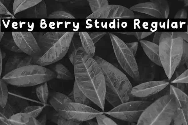 Very Berry Studio Regular Fuentes examples