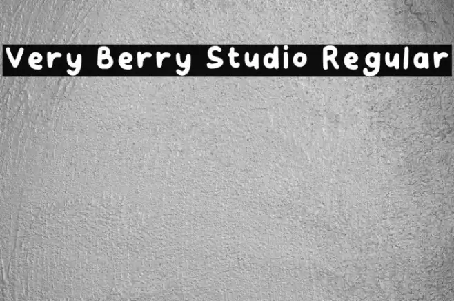 Very Berry Studio Regular Fuentes examples