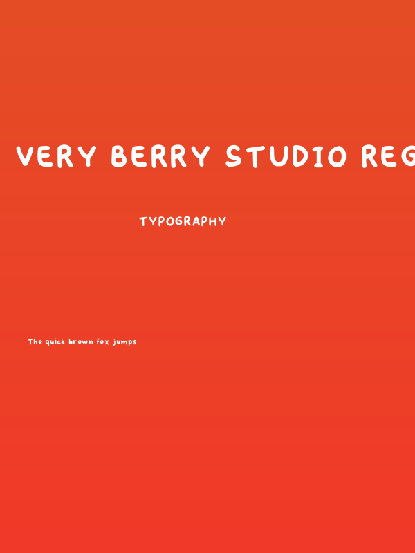 Very Berry Studio Regular Poster