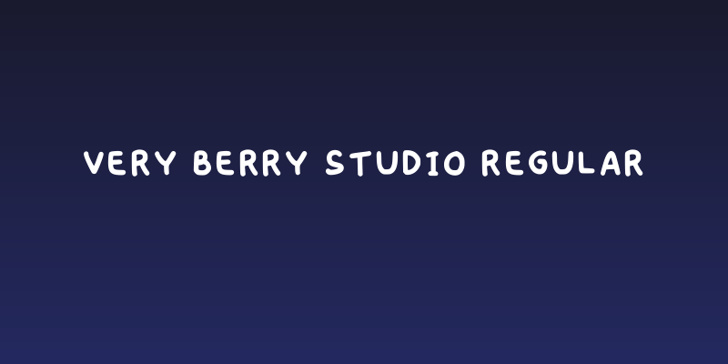 Very Berry Studio Regular Social Header