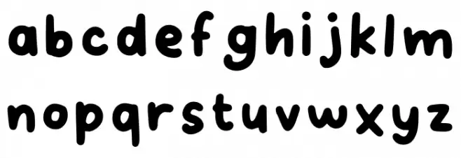 Very Berry Studio Regular Schriftart Kleinbuchstaben