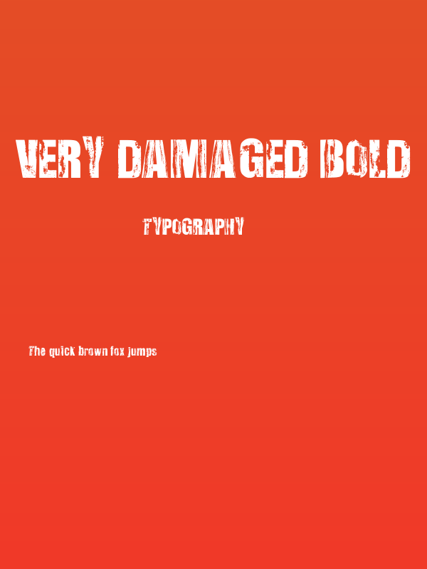 Very Damaged Bold Poster