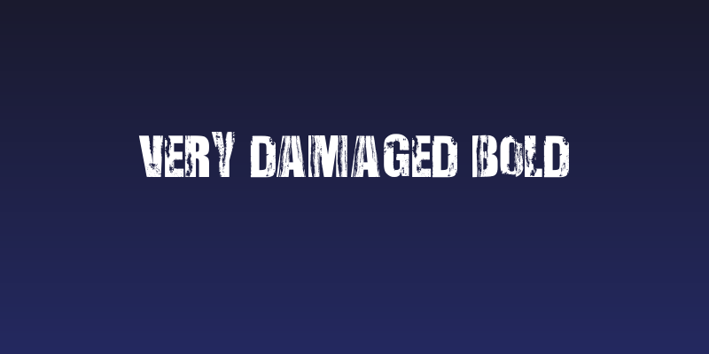 Very Damaged Bold Social Header