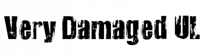 Very Damaged UL  フリーフォントのダウンロード