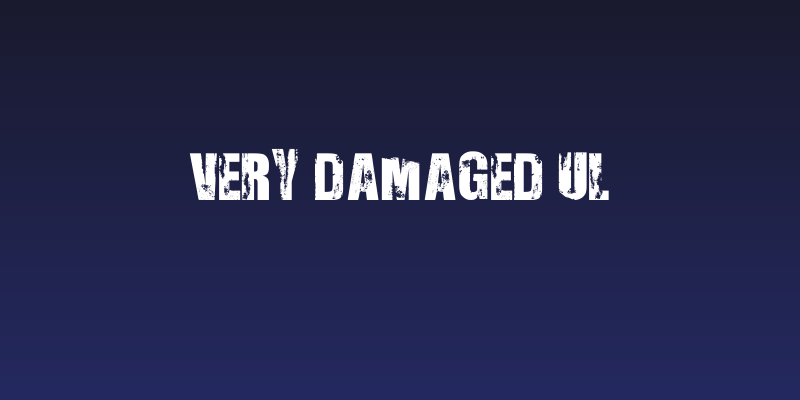 Very Damaged UL Social Header