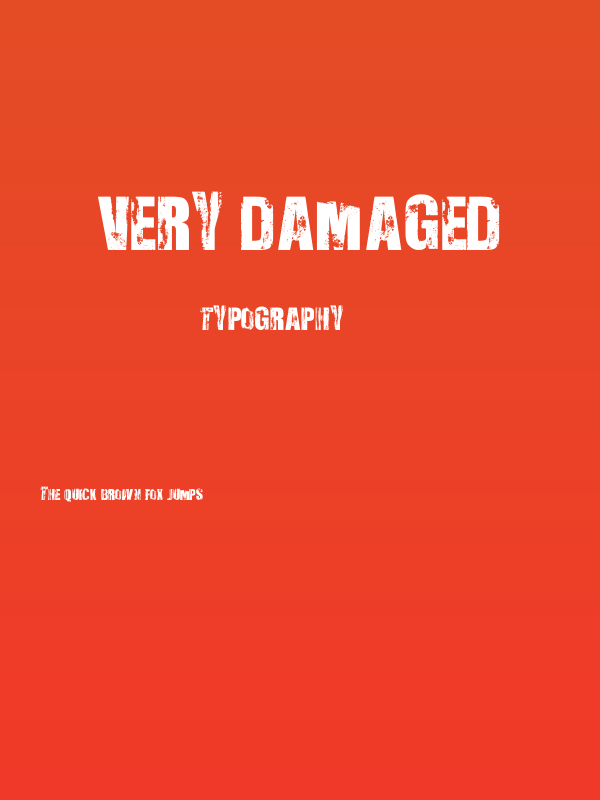 Very Damaged Poster