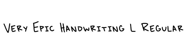 Very Epic Handwriting L Regular  Fuentes Gratis Descargar