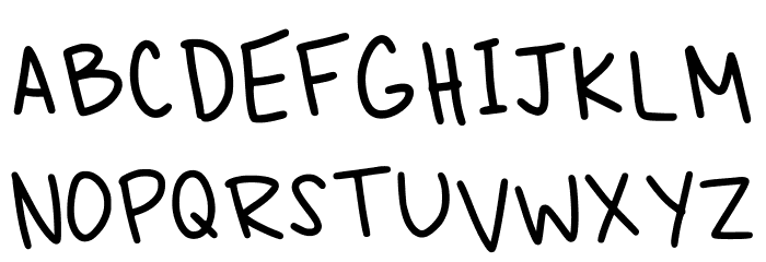 Very Epic Handwriting L Regular Font UPPERCASE