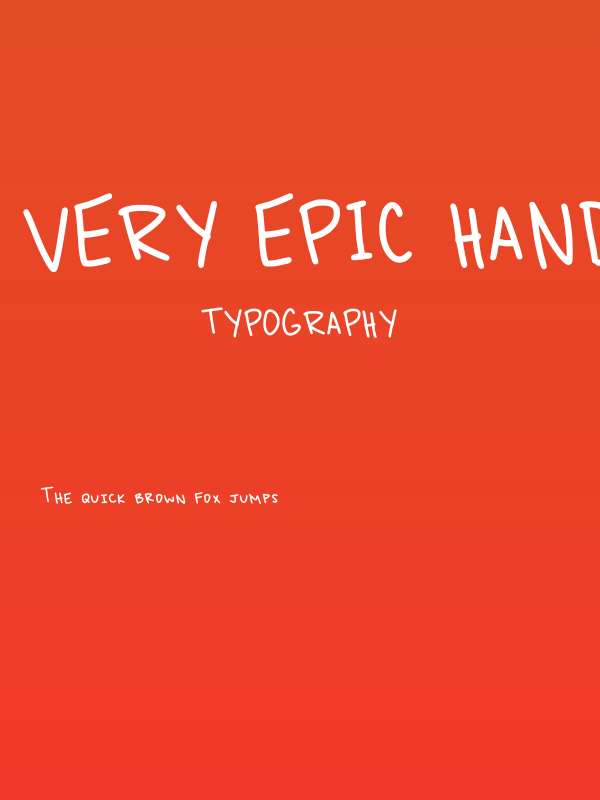 Very Epic Handwriting L Regular Poster