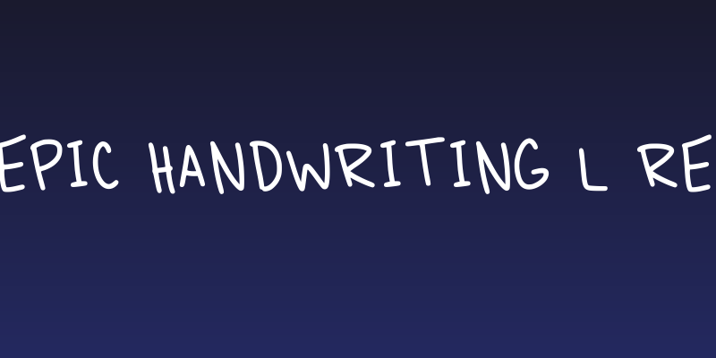 Very Epic Handwriting L Regular Social Header