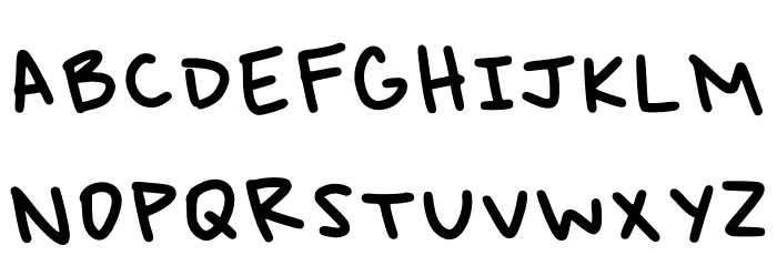 Very Epic Handwriting L Regular Font LOWERCASE