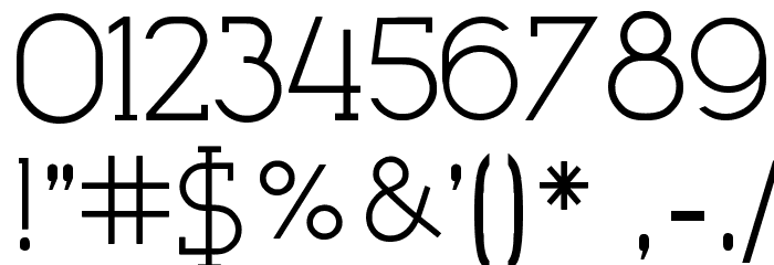 Very Fine Serif Font OTHER CHARS