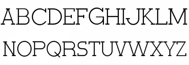 Very Fine Serif Schriftart Groß