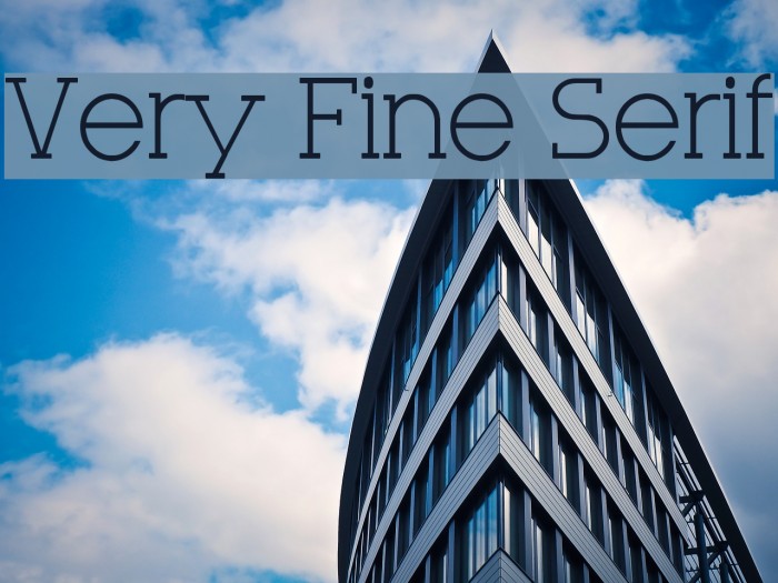 Very Fine Serif Font examples