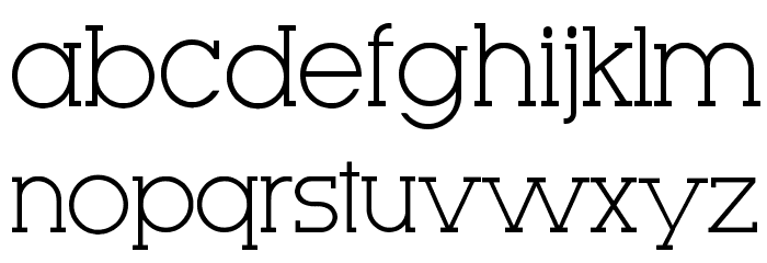 Very Fine Serif Font LOWERCASE