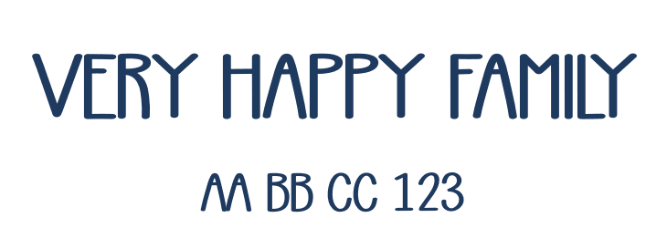 Very Happy Family Font Preview