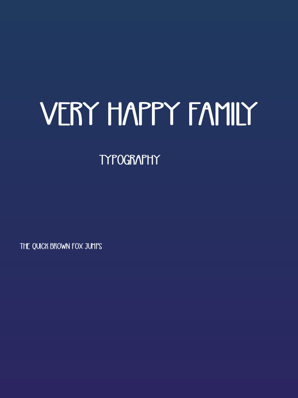 Very Happy Family Poster