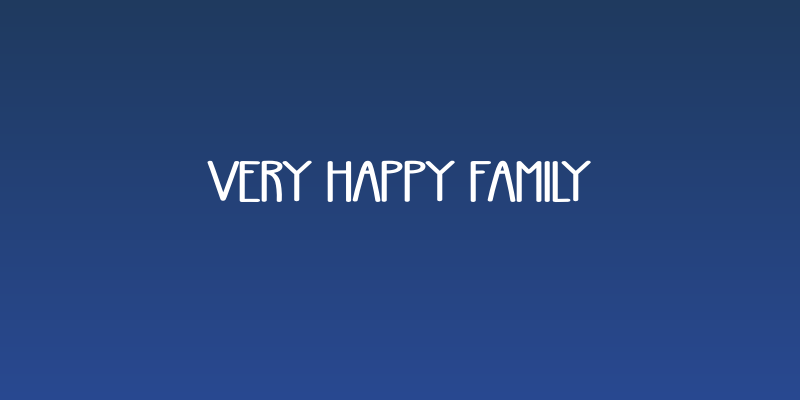 Very Happy Family Social Header
