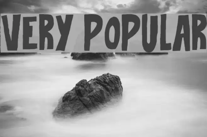 Very Popular Font examples