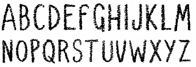 Very Simple Chalk Polices MAJUSCULES