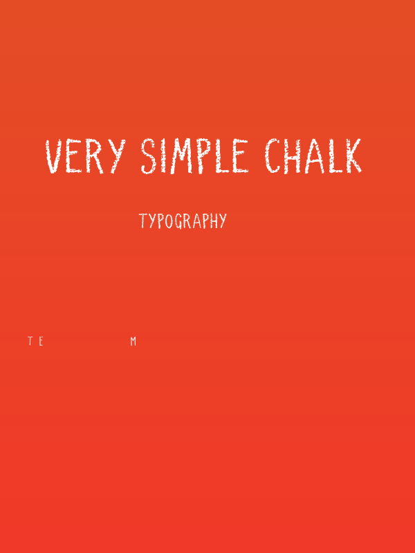 Very Simple Chalk Poster