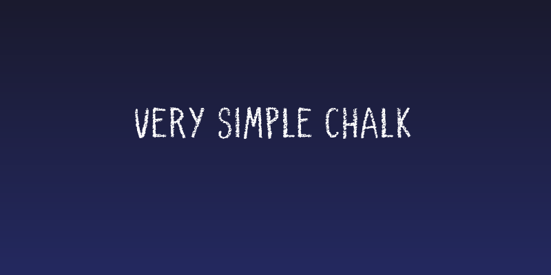 Very Simple Chalk Social Header