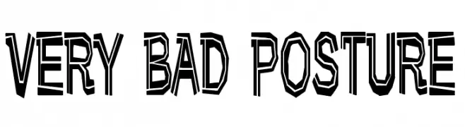 Very bad posture  Fuentes Gratis Descargar