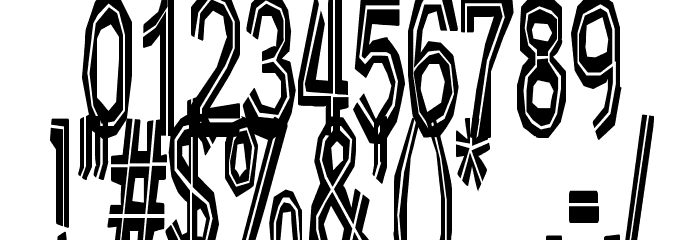 Very bad posture Font OTHER CHARS