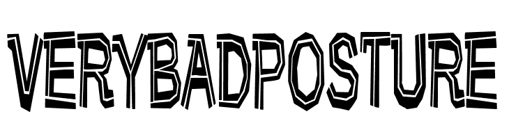 Very bad posture  免费字体下载
