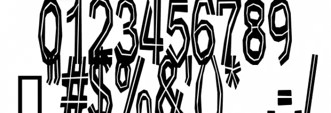 Very bad posture Font OTHER CHARS