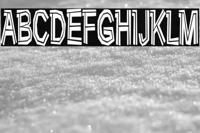 Very bad posture Font examples