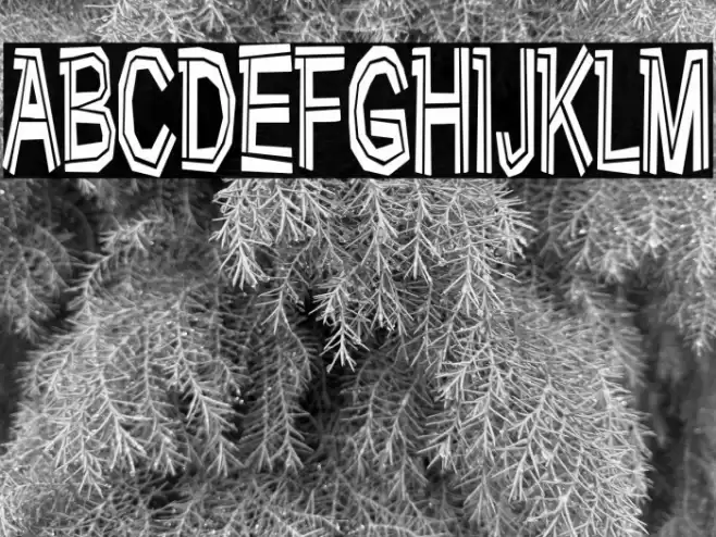 Very bad posture Font examples