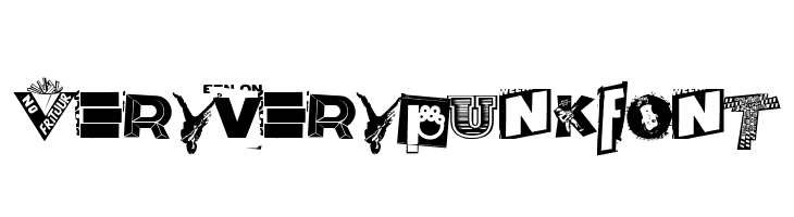 Very very punk font  Free Fonts Download