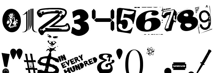 Very very punk font Font OTHER CHARS