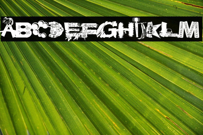 Very very punk font Example 2