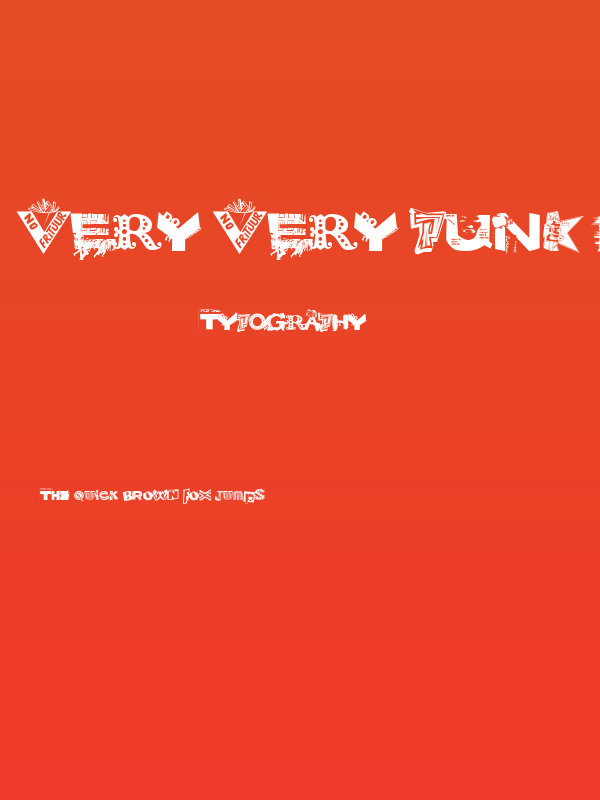 Very very punk font Poster