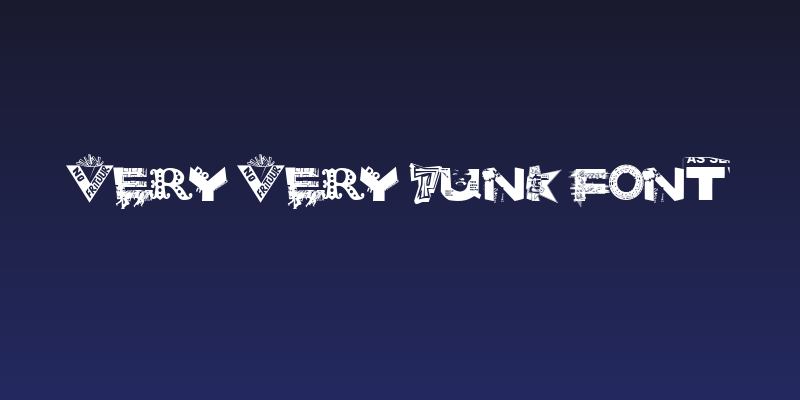 Very very punk font Social Header
