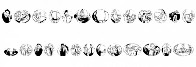 VeryBusy Schriftart Groß