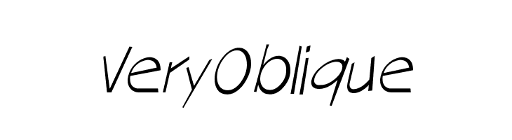VeryOblique  baixar fontes gratis