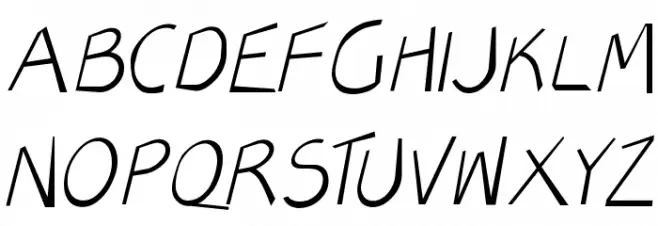 VeryOblique 字体 大写
