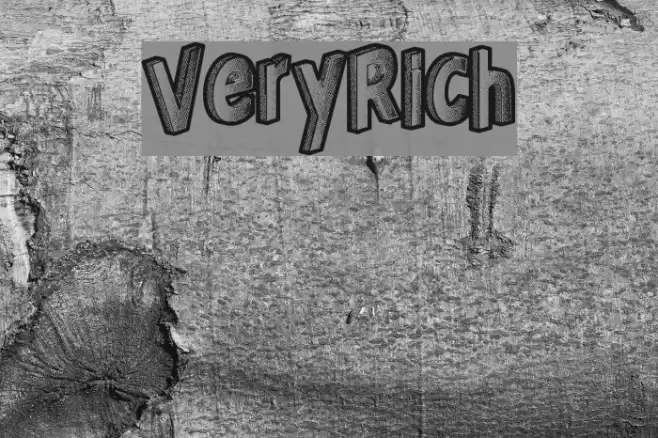 VeryRich Font examples