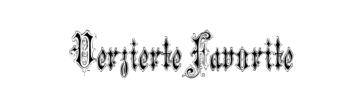 VerzierteFavorite  Скачать бесплатные шрифты