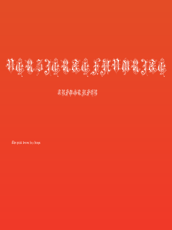 VerzierteFavorite Poster