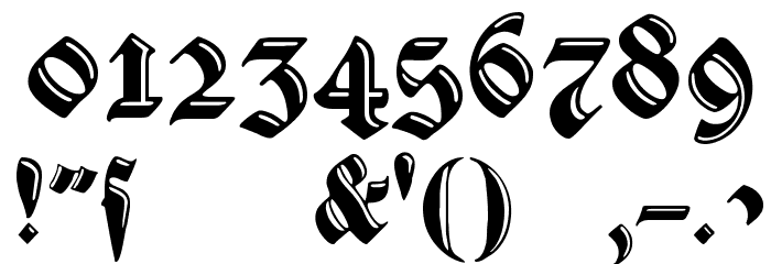 VerzierteSchwabacher Font OTHER CHARS