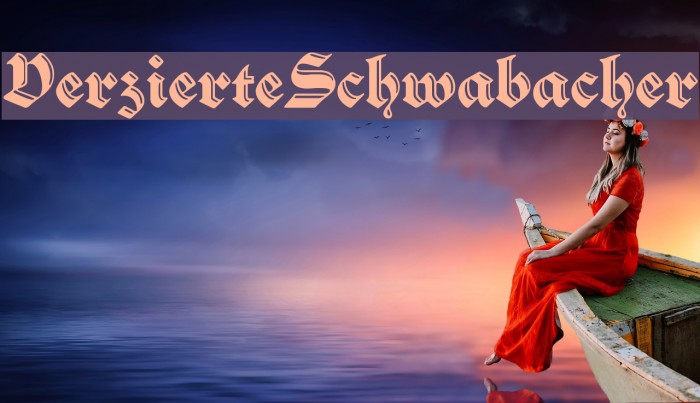 VerzierteSchwabacher Font examples