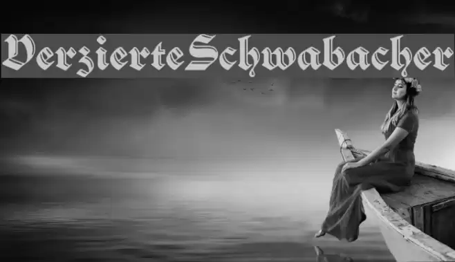 VerzierteSchwabacher Schriftart examples