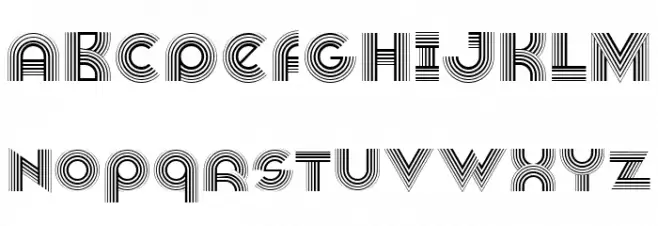 Veselka 4F Font Litere mari