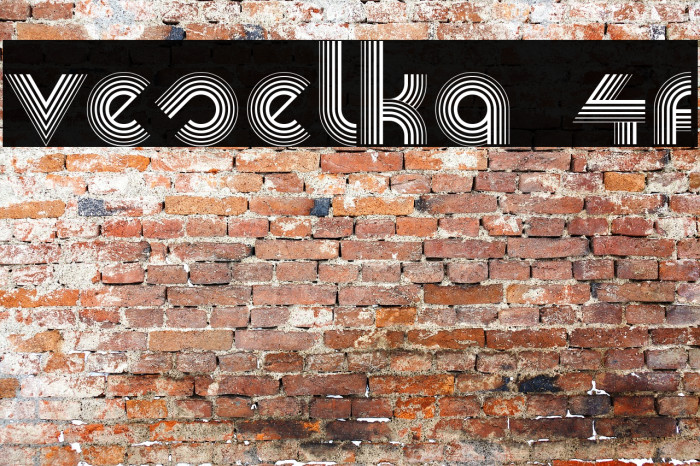 Veselka 4F Font examples