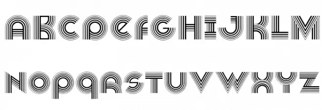 Veselka 4F 字体 大写