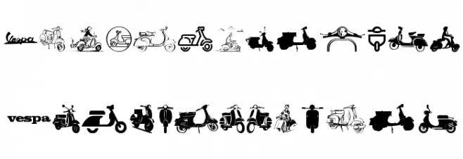 Vespa Font UPPERCASE